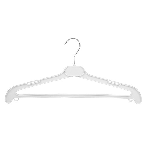 Плечики для легкой одежды 44 см. (арт. VLA) белые купить оптом в Плечики.biz